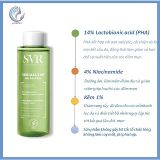 Toner cho da dầu mụn SVR Sebiaclear Micro Peel TN02