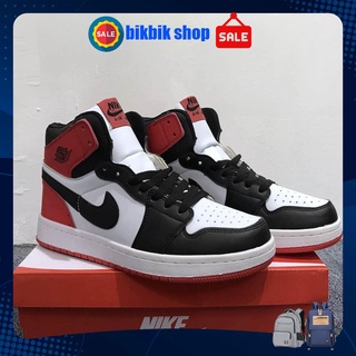 Giày JD cổ cao red black, giày nam nữ  [ full box bill ]
