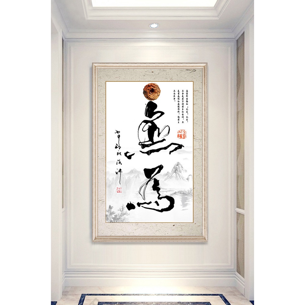 In hình ép gỗ Laminate TRANH HÀNH LANG TRUNG QUỐC - Mẫu 70 (50x75, 60x90, 70x110). In ảnh theo yêu cầu