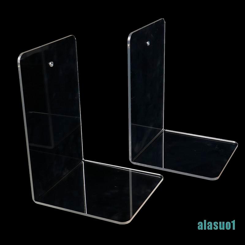 Giá đỡ sách để bàn hình chữ L bằng nhựa acrylic trong suốt