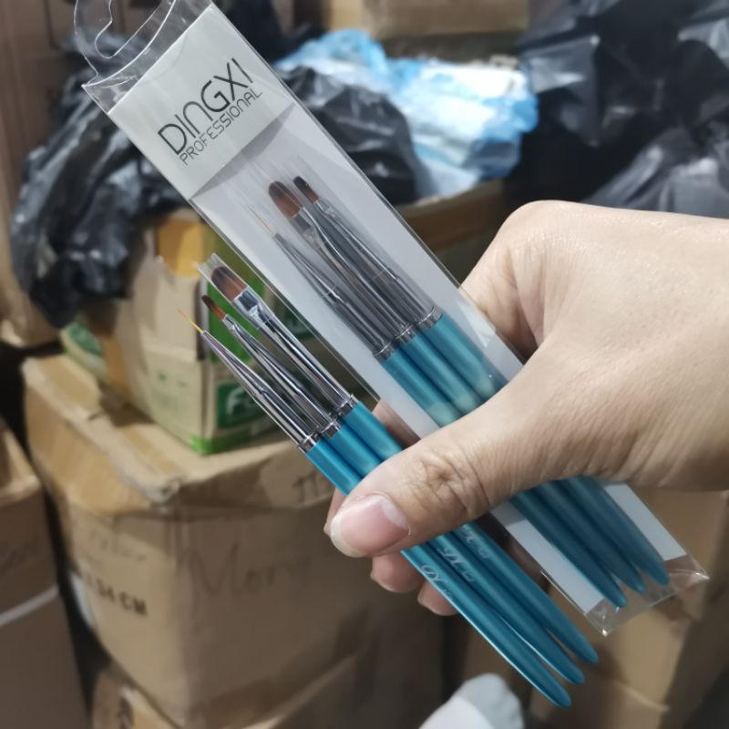 Bộ cọ 3 cây Dingxi [ cọ vẽ nét, cọ hoa cúc, cọ đắp gel ] - manh219