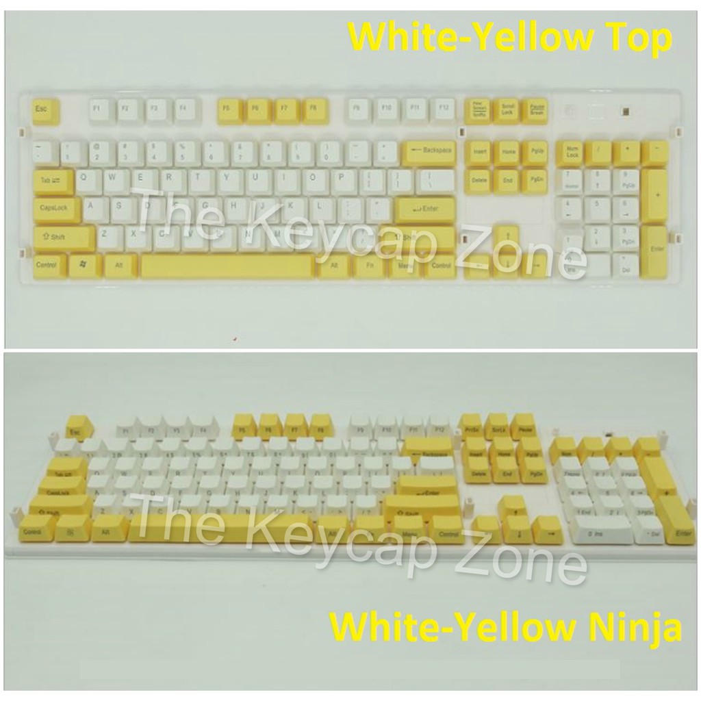 Set Keycap PBT nhiều phối màu Carbon, BOW, Chalk nút bàn phím cơ, phù hợp bàn phím cơ layout cơ bản, không xuyên led