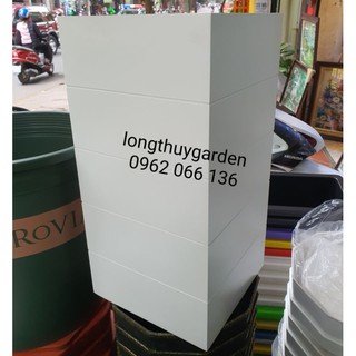 Chậu Composite vuông cao kt 25x50cm