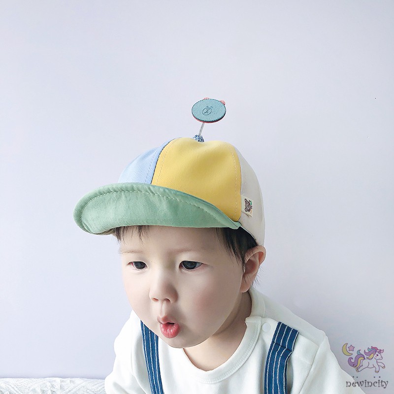 Mũ Lưỡi Trai Trẻ Em Phối Màu Đáng Yêu Thời Trang Phong Cách Hàn Quốc