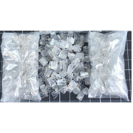 Đầu bấm line điện thoại RJ11 2 line  , 4 line  loại A