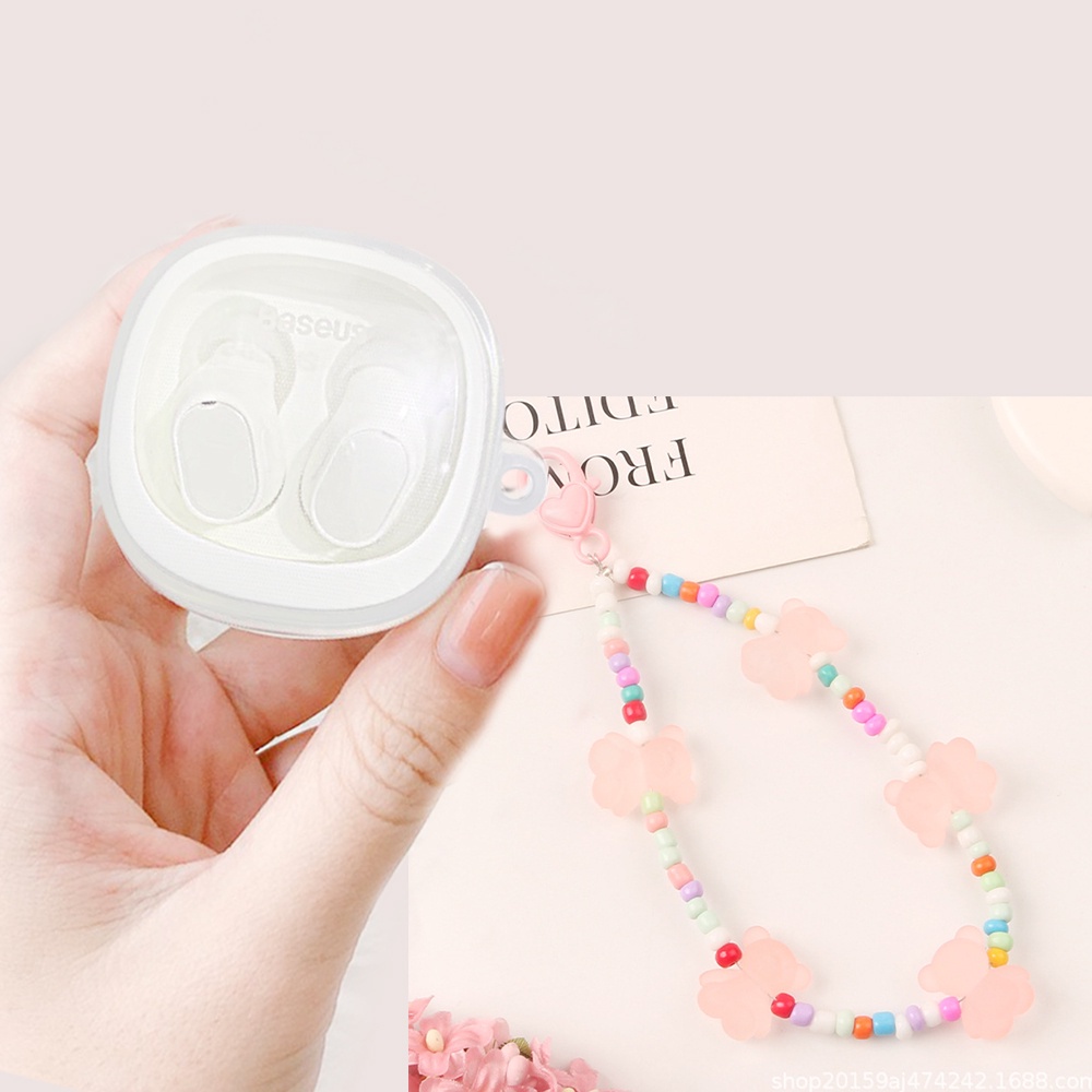 Ốp Điện Thoại TPU Silicon Màu Trong Suốt Có Dây Đeo baseus WM01 / wm02 Cho baseus wm02