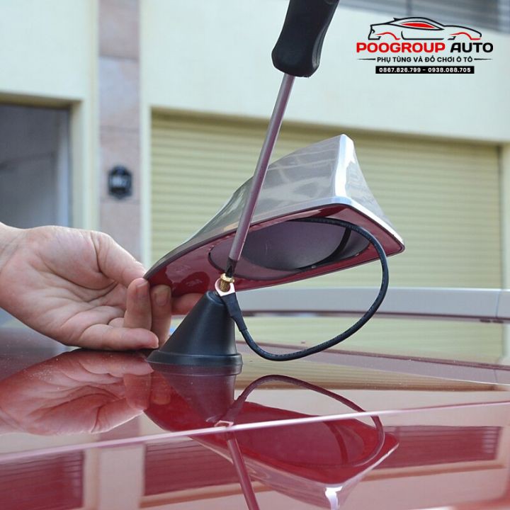 Ăng ten vây cá mập thông minh tiện lợi dành cho ô tô xe hơi phong cách thể thao phụ kiện nội thất ô tô Poogroup