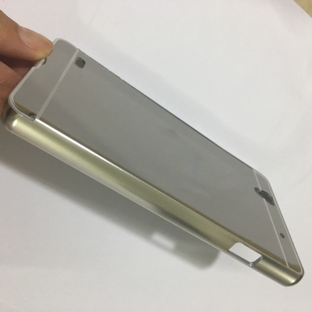 Sony Xperia C4 - Ốp lưng điện thoại tráng gương viền kim loại