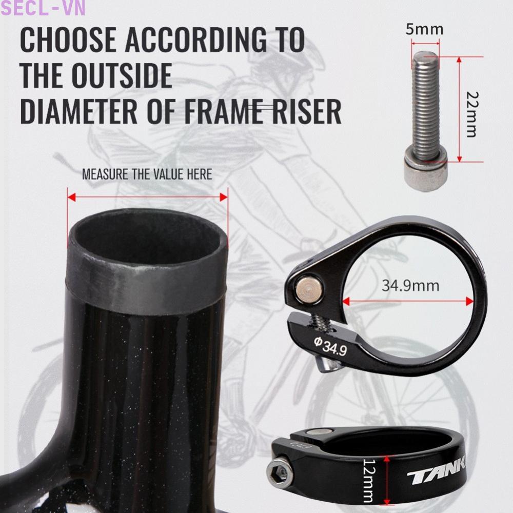 MTB Road Bike Aluminum Alloy Seat Post Clamp 31.8/34.9mm Seatpost Clamp Durable