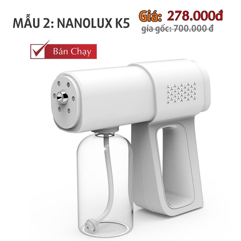 Máy phun khử khuẩn nano Bạc pro