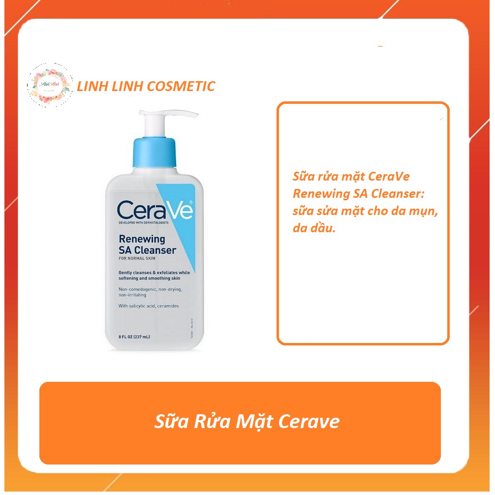 [Tặng kèm băng đô rửa mặt] SỮA RỬA MẶT CERAVE Foaming Cleanser