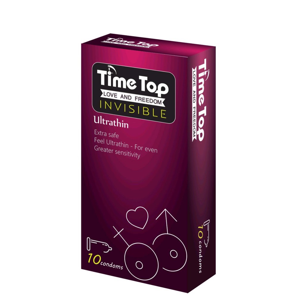 Bao cao su siêu mỏng Time Top - 10 cái