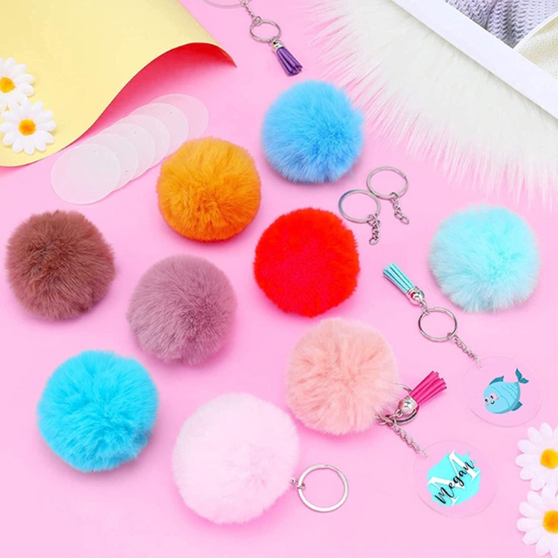 Móc Khóa Hình Trái Tim Bằng Acrylic Trơn Dùng Làm Trang Sức