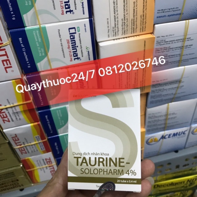 DUNG DỊCH NHÃN KHOA TAURINE SOLOPHARM (20 ống)