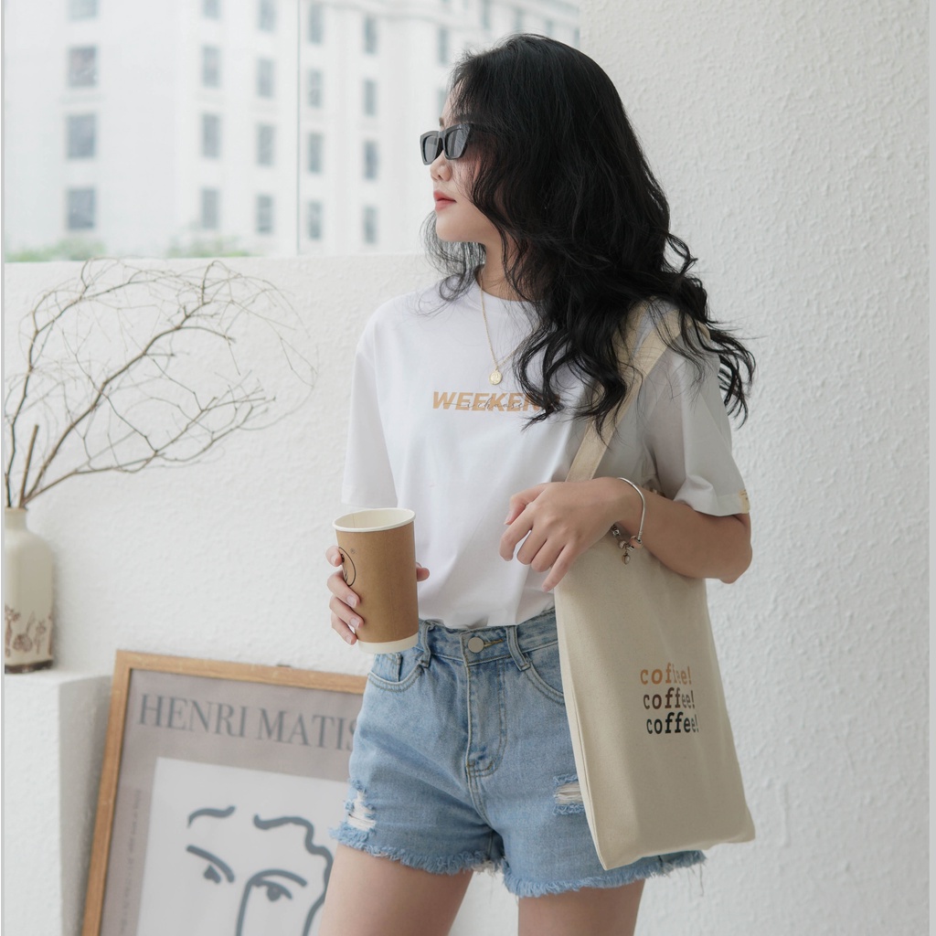 Áo phông cotton 100% By Maru Coffee | Đồ đôi