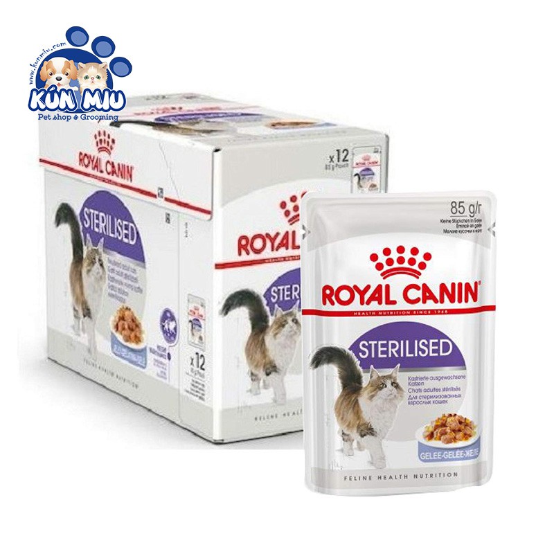 Thức ăn Pate cho mèo triệt sản Royal Canin Sterilised 85gr