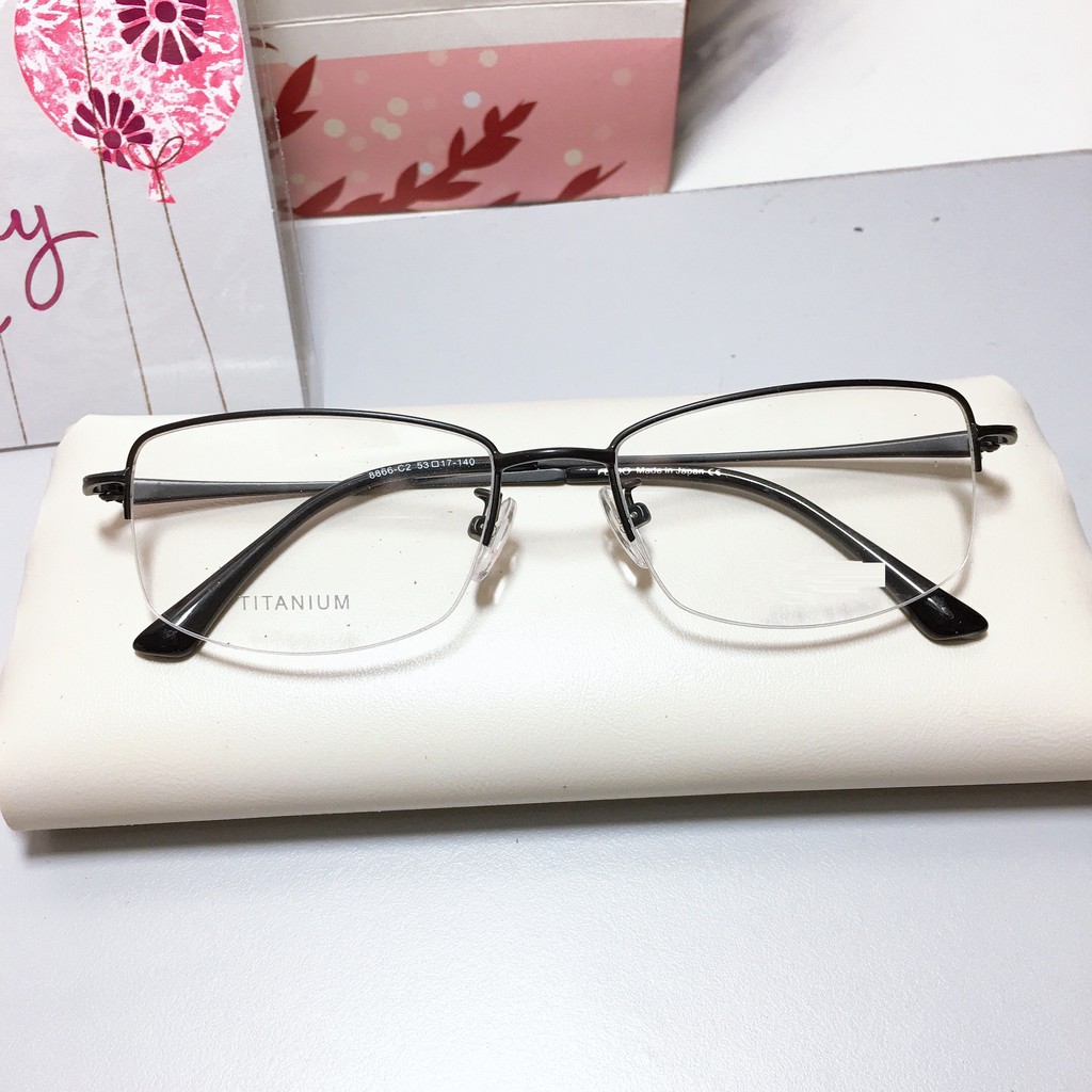 Kính xẻ cước nam nữ nhiều màu sắc kiểu dáng thanh mảnh đeo xinh chất liệu kim loại 8866