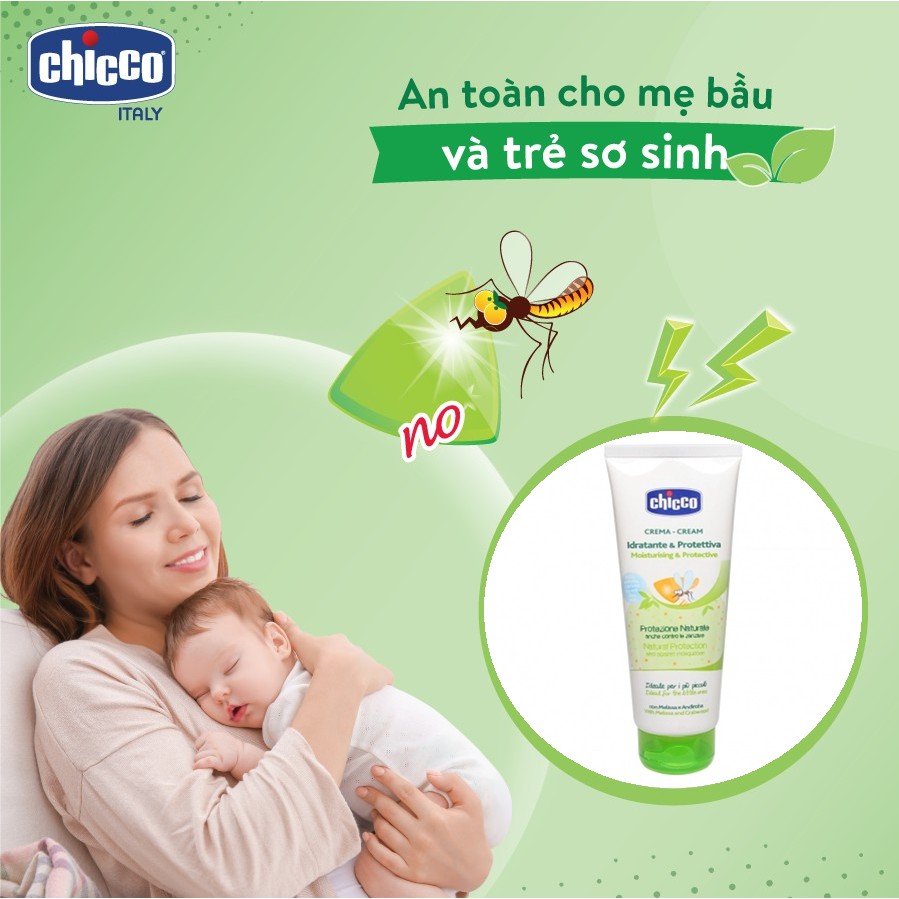 Kem chống muỗi dưỡng thể cho mẹ và bé Chicco – Extra 100ml | 2 TRONG 1