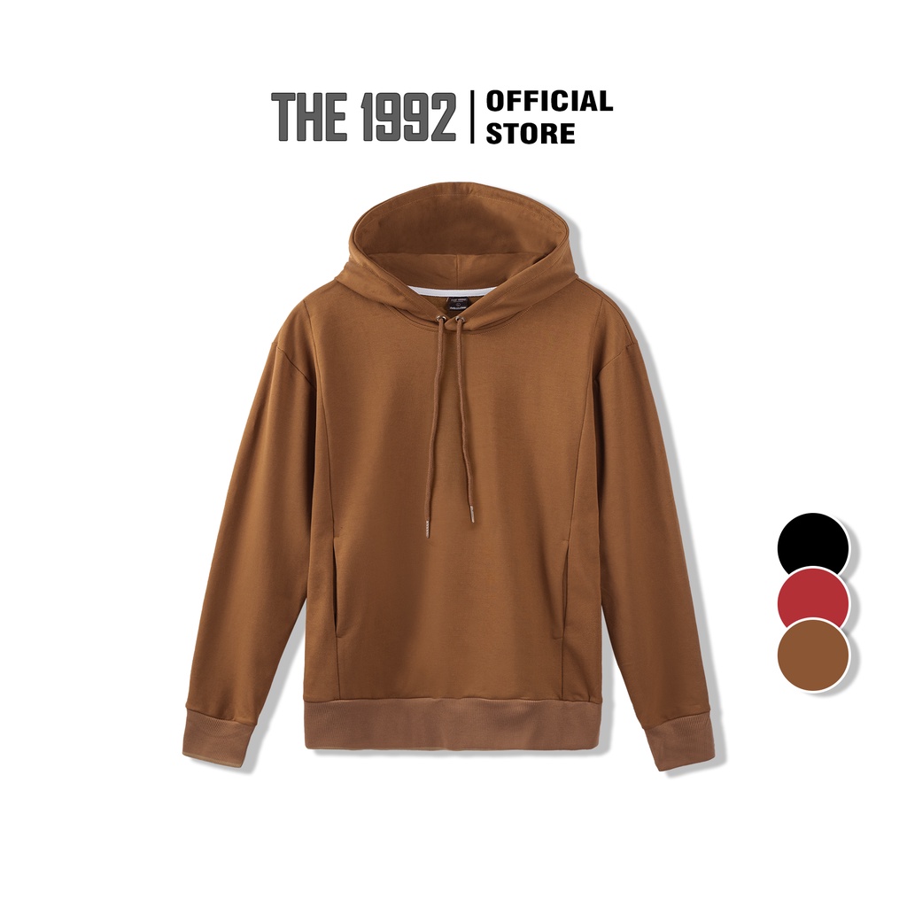 Áo nỉ Hoodie vải da cá trơn THE 1992 3 màu