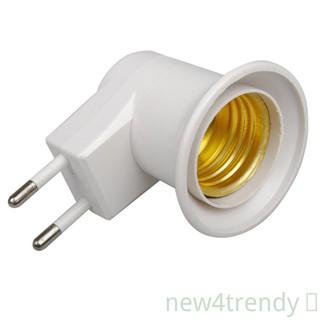 Đế cắm bóng đèn E27 phích cắm Eu có công tắc