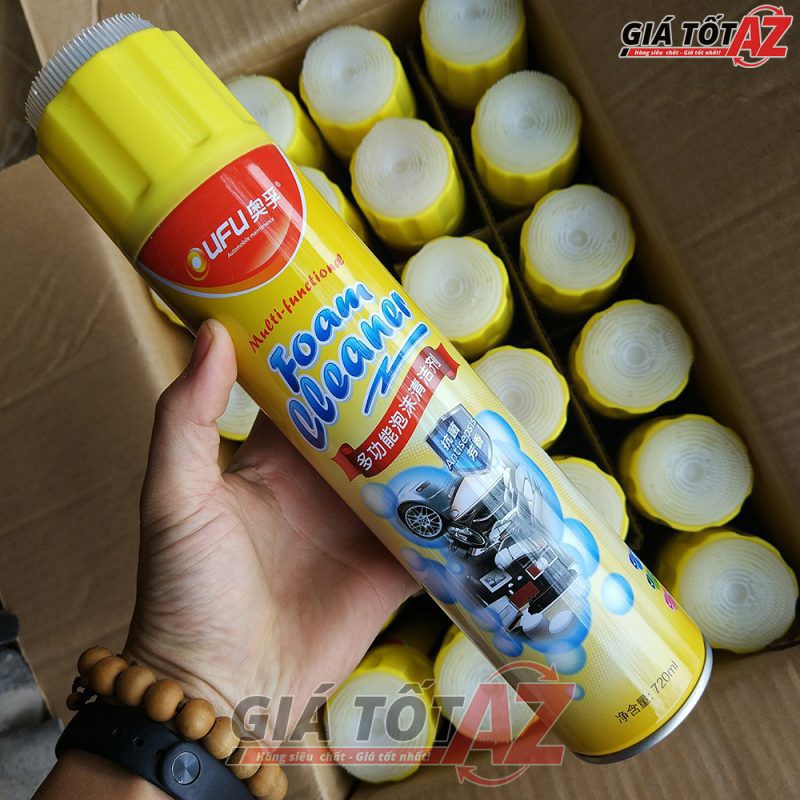 Xịt tẩy vệ sinh ĐỒ DA ,bếp ga,chậu rửa,giầy,dép,nội thất ô tô Foam Cleaner 650ml