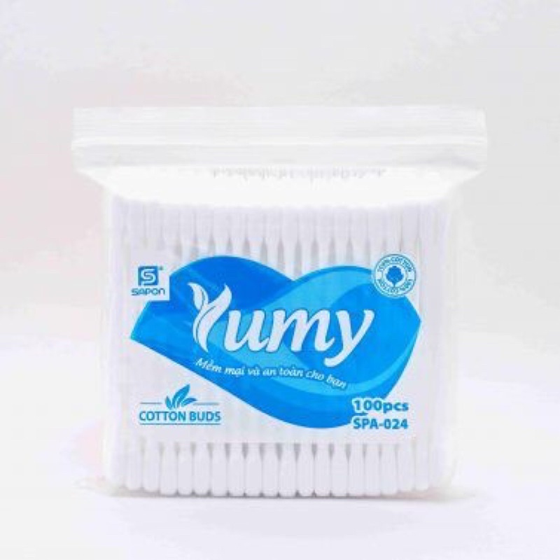 Tăm Bông Y Tế Người Lớn Yumy (100 que)