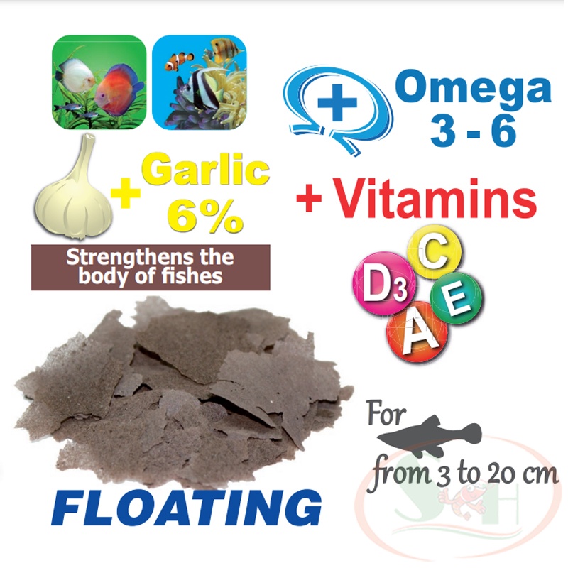 Thức Ăn Cá Prodac Garlic Fish Flakes Bổ Sung Tỏi