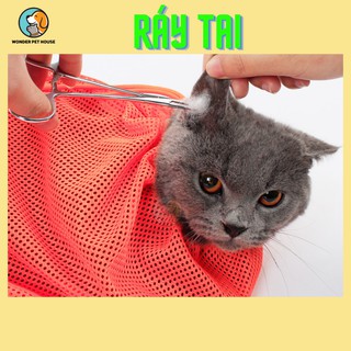 Túi Lưới Tắm - Cắt Móng Mèo Đa Năng