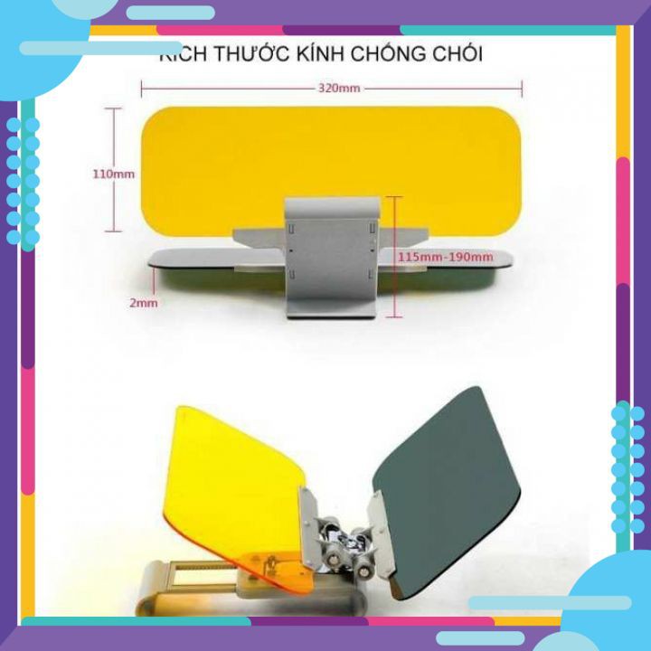 Kính chống chói chống lóa ngày đêm cho ô tô⚡️ [ FREE SHIP ] ⚡️chất liệu cao cấp độ bền cao