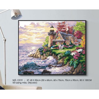 【HOT】CÓ SẴN💥 FREESHIP c019💥 Tranh Tô Màu Số Hóa  💥 CAO CẤP 💥 Đã Căng Khung DIY