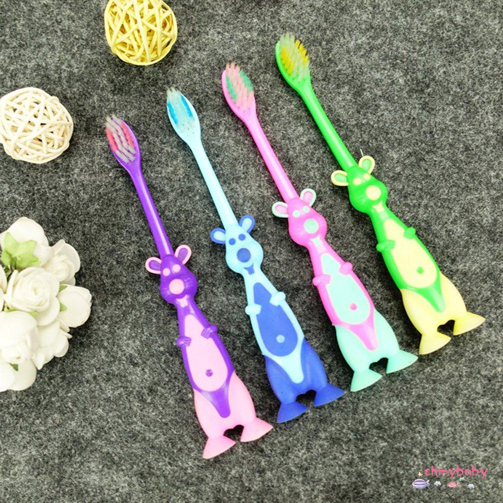 Bộ 4 cái bàn chải đánh răng lông siêu mềm hình đầu kangaroo dễ thương