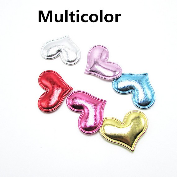 Set 10 Miếng Vá Bằng PU Hình Trái Tim Dùng Trang Trí Quần Áo DIY
