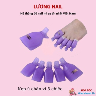 Kẹp ủ phá gel phá móng chân vỉ 5 chiếc