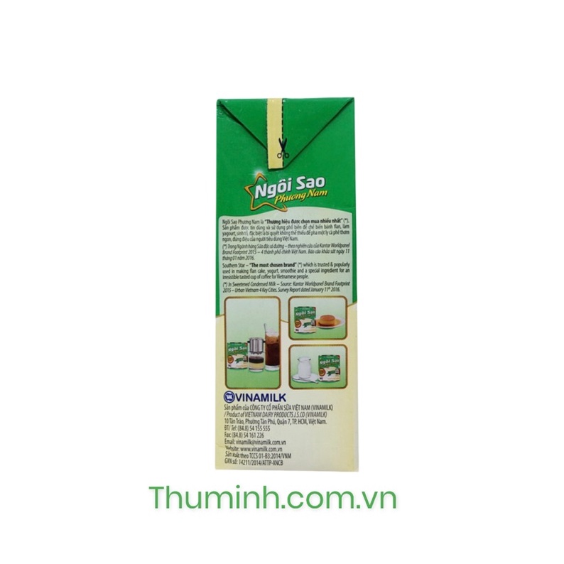 Sữa Đặc Ngôi Sao Phương Nam Có Đường Hộp Giấy 1.284Kg