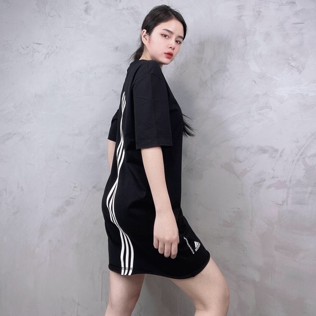 Váy suông Adidas sọc lưng