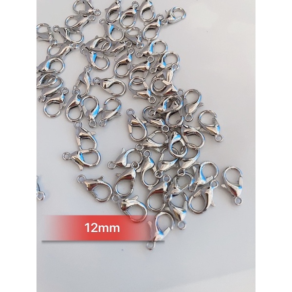 Móc càng cua 10mm 12mm làm vòng tay DIY gói 10 cái