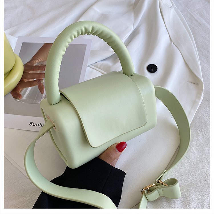 Túi xách da PU màu trơn thời trang 2021 thời trang sành điệu cho nữ