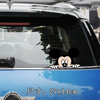 Decal dán xe hơi hình chuột Mickey