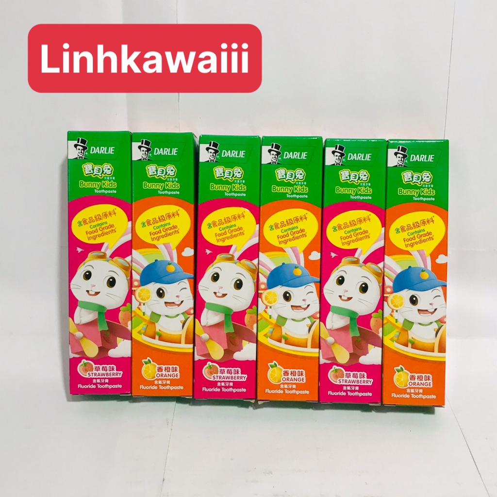 Kem đánh răng Darlie Bunny Kids dành cho bé 40g