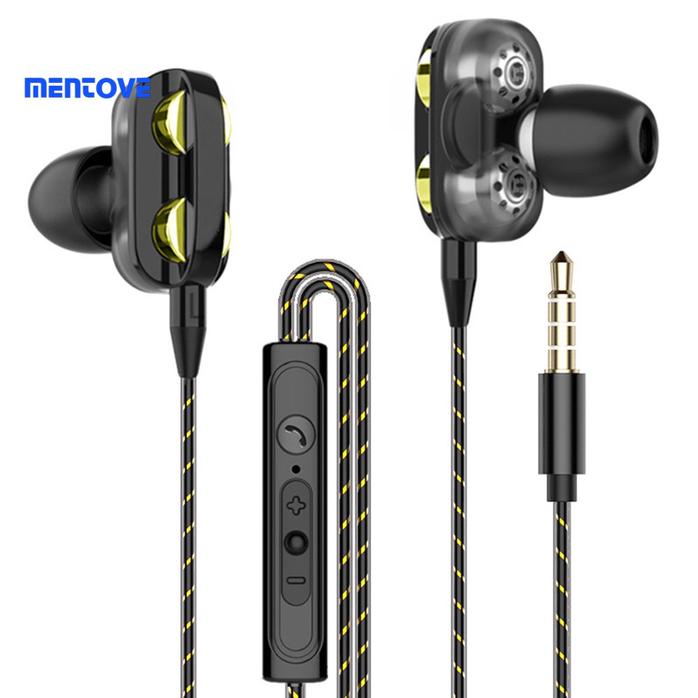 Tai Nghe Nhét Tai Bass Trầm Có Dây Kèm Mic
