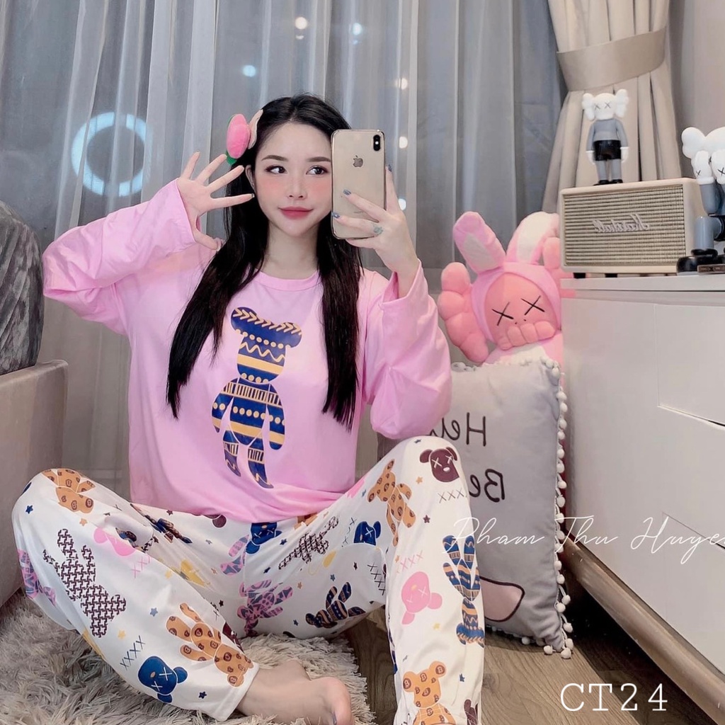 Bộ ngủ pijama quần áo mặc nhà nữ hoạt hình cute dễ thương Lucy Store