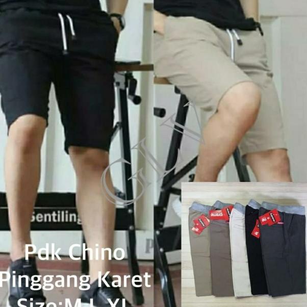 Quần Short Chino Nam Bằng Cao Su - Đuôi