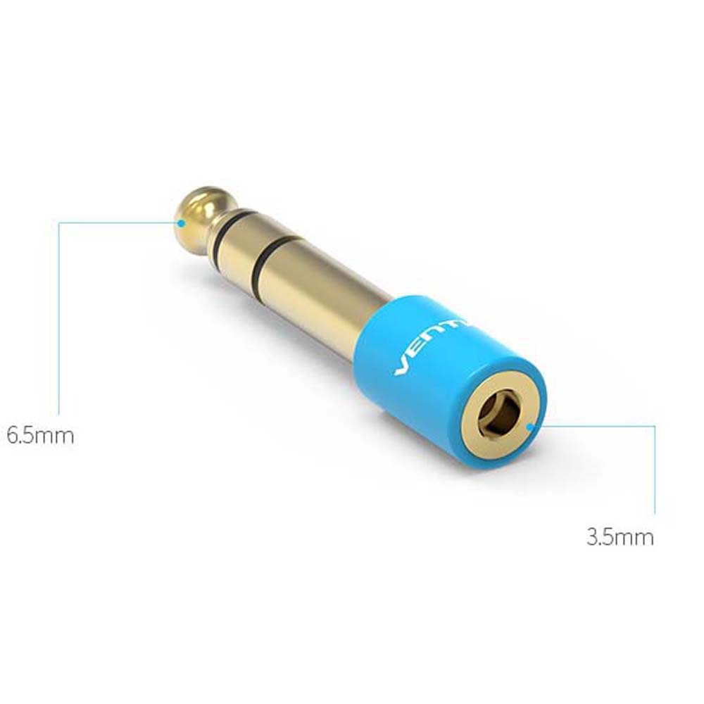 Đầu chuyển đổi âm thanh micro 6.35mm sang jack 3.5mm cho điện thoại/máy tính bàn/Notebook