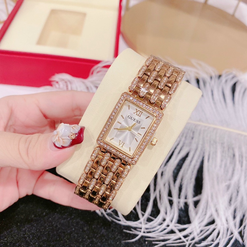 Đồng hồ Nữ Guess Dây Kim Loại hợp thời trang , bền bỉ tặng kèm pin kèm hộp, bảo hành 12 tháng