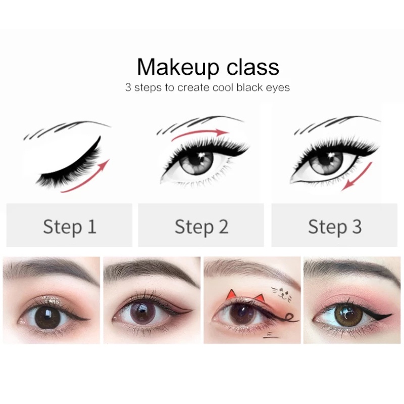 Bút kẻ mắt dạng lỏng màu đen nhanh khô chống thấm nước và mồ hôi dễ dùng tiện lợi