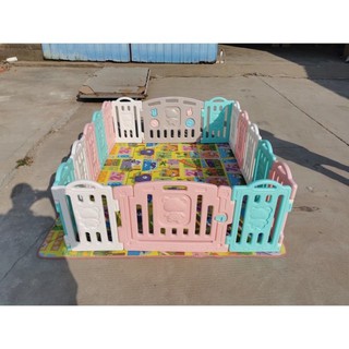 Bộ quây cũi nhựa nguyên sinh TẶNG THẢM + 100 BÓNG