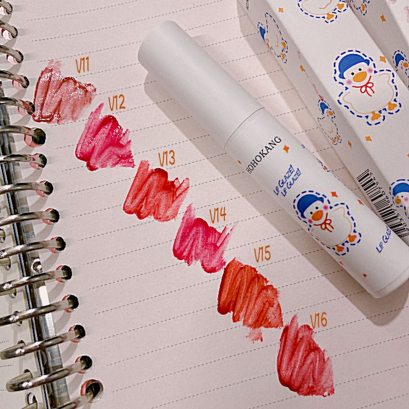 [Hàng mới về] Son bóng PHOERA màu trắng hình chú vịt thiết kế dễ thương | BigBuy360 - bigbuy360.vn