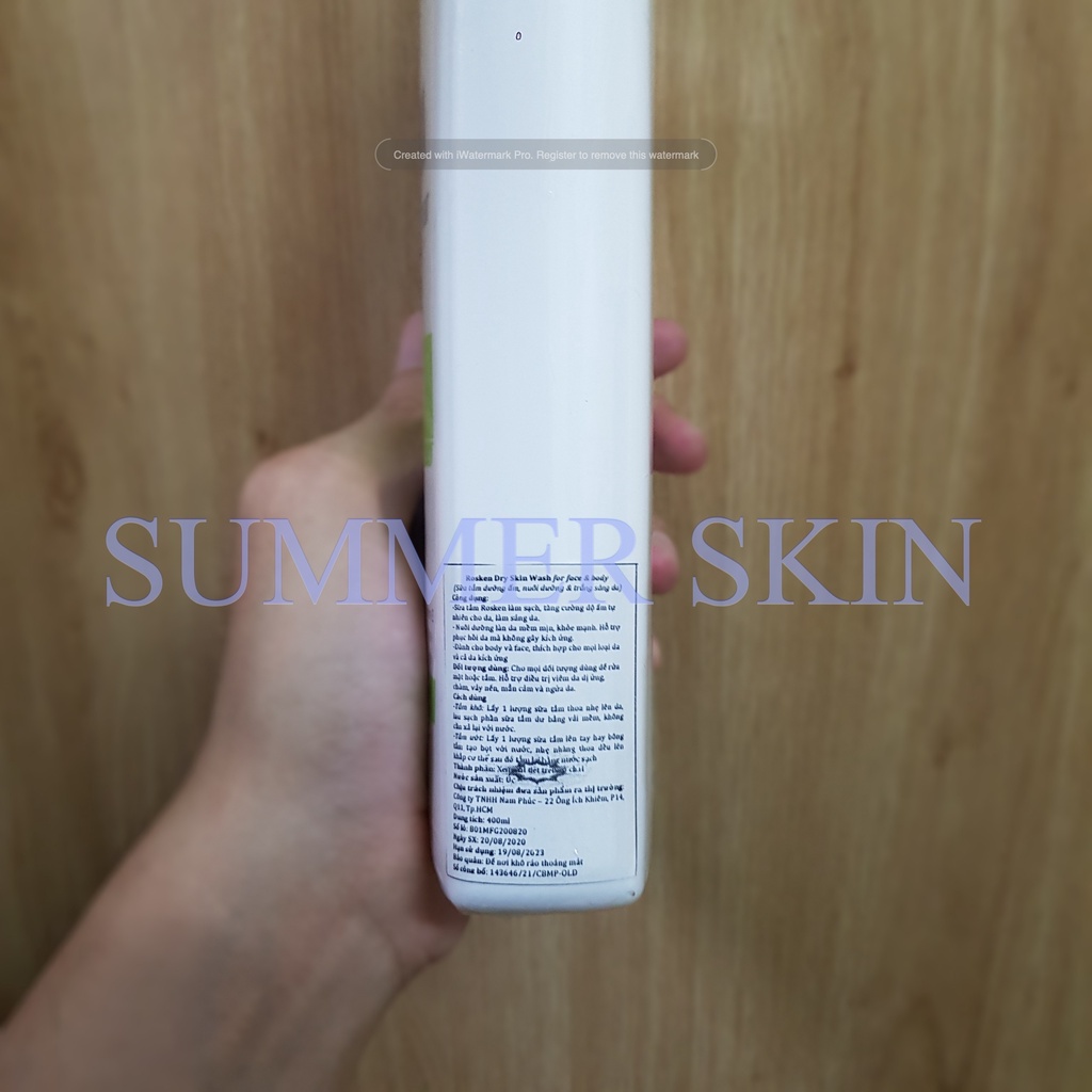 Rosken Repair Dry Skin Wash For Face & Body-Sữa Tắm Cho Da Khô,Da Nhạy Cảm 400m