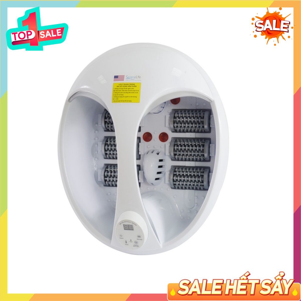 Bồn Ngâm Chân Massage SereneLife SL17, Máy chậu ngâm chân massage xiaomi nước nóng
