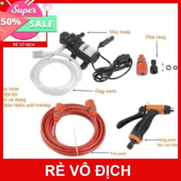 Bộ Máy Bơm Áp Lực Xịt Rửa Xe, Vệ sinh máy lạnh Mini GRO V2